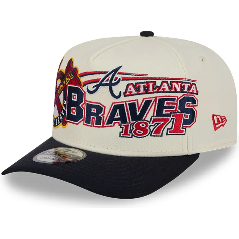 gorra-curva-beige-y-negra-snapback-9fifty-a-frame-classic-de-atlanta-braves-mlb-de-new-era