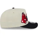 gorra-curva-beige-y-negra-snapback-9fifty-a-frame-classic-de-boston-red-sox-mlb-de-new-era