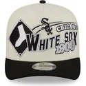 czapka-z-daszkiem-bezowo-czarna-snapback-9fifty-a-frame-classic-chicago-white-sox-mlb-new-era