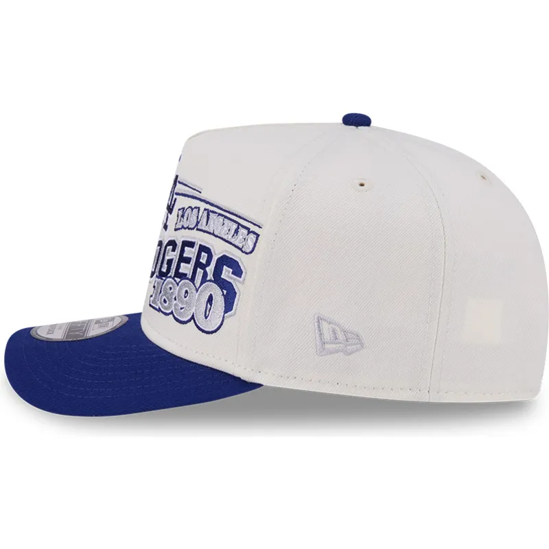 new-era-curved-brim-9fifty-a-frame-classic-los-angeles-dodgers-mlb-beige-and-blue-snapback-cap