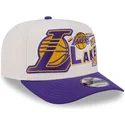 czapka-z-daszkiem-bezowo-fioletowa-snapback-9fifty-a-frame-classic-los-angeles-lakers-nba-new-era