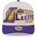 czapka-z-daszkiem-bezowo-fioletowa-snapback-9fifty-a-frame-classic-los-angeles-lakers-nba-new-era