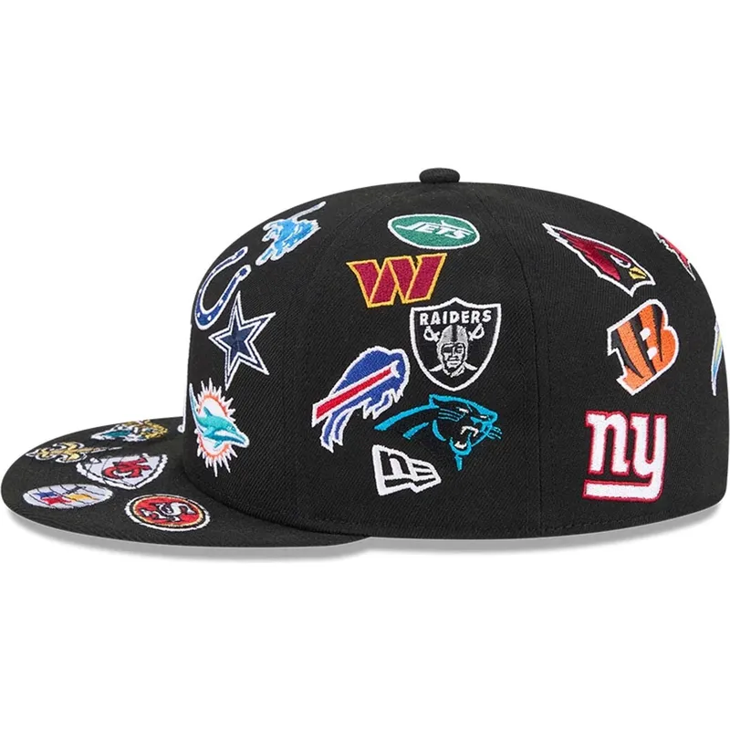 svart-platt-keps-justerad-59fifty-all-over-fran-nfl-av-new-era