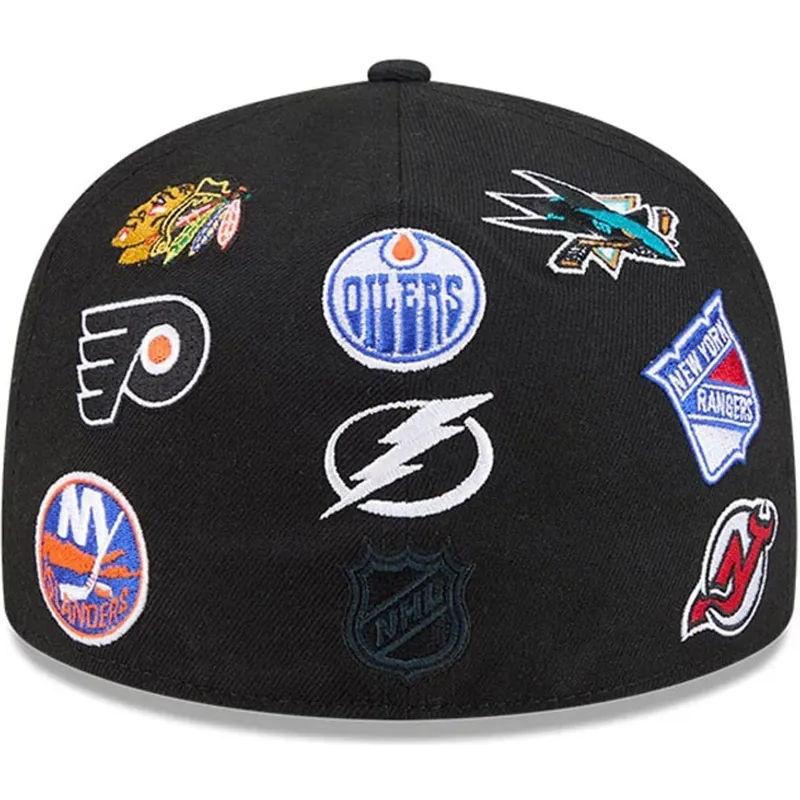 casquette-plate-noire-ajustee-59fifty-all-over-nhl-new-era