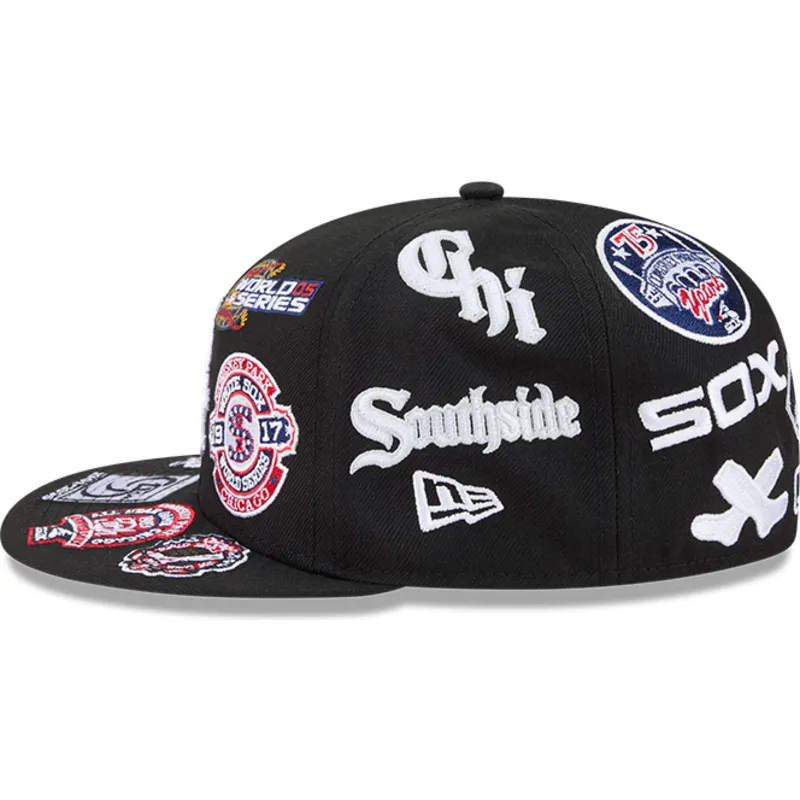 gorra-plana-negra-ajustada-59fifty-all-over-logos-de-chicago-white-sox-mlb-de-new-era