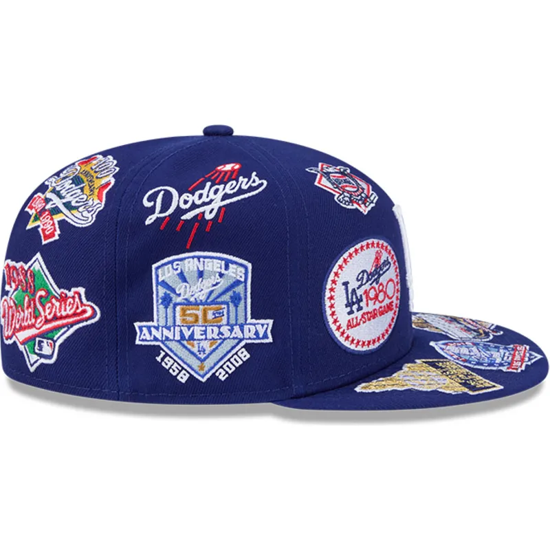 casquette-plate-bleue-ajustee-59fifty-all-over-logos-los-angeles-dodgers-mlb-new-era
