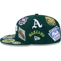 grune-enganliegende-59fifty-all-over-flat-cap-der-oakland-athletics-mlb-von-new-era