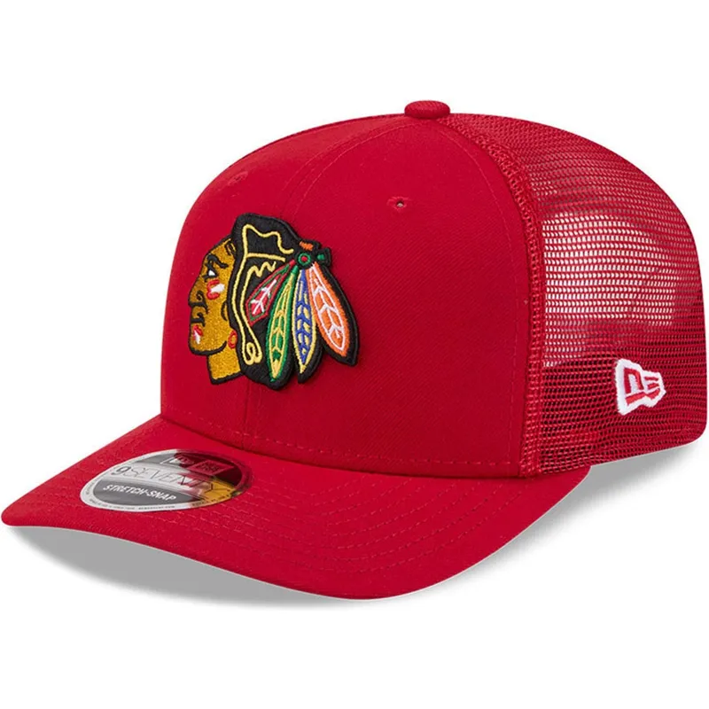 casquette-trucker-rouge-9seventy-stretch-snap-eg-chicago-blackhawks-nhl-new-era