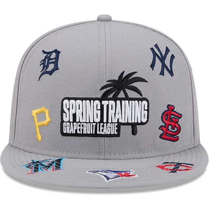 gorra-plana-gris-snapback-9fifty-scattered-grapefruit-league-logo-de-mlb-de-new-era