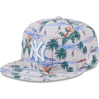 Flerfärgad platt keps snapback 9FIFTY Print New York Yankees MLB från New Era