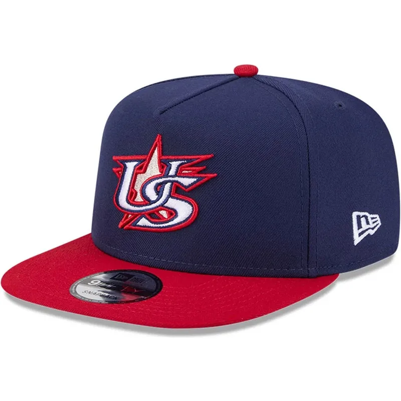 marineblaue-und-rote-flache-snapback-kappe-9fifty-a-frame-usa-2026-world-baseball-classic-von-new-era