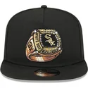 new-era-flat-brim-9fifty-a-frame-ring-chicago-white-sox-mlb-black-snapback-cap