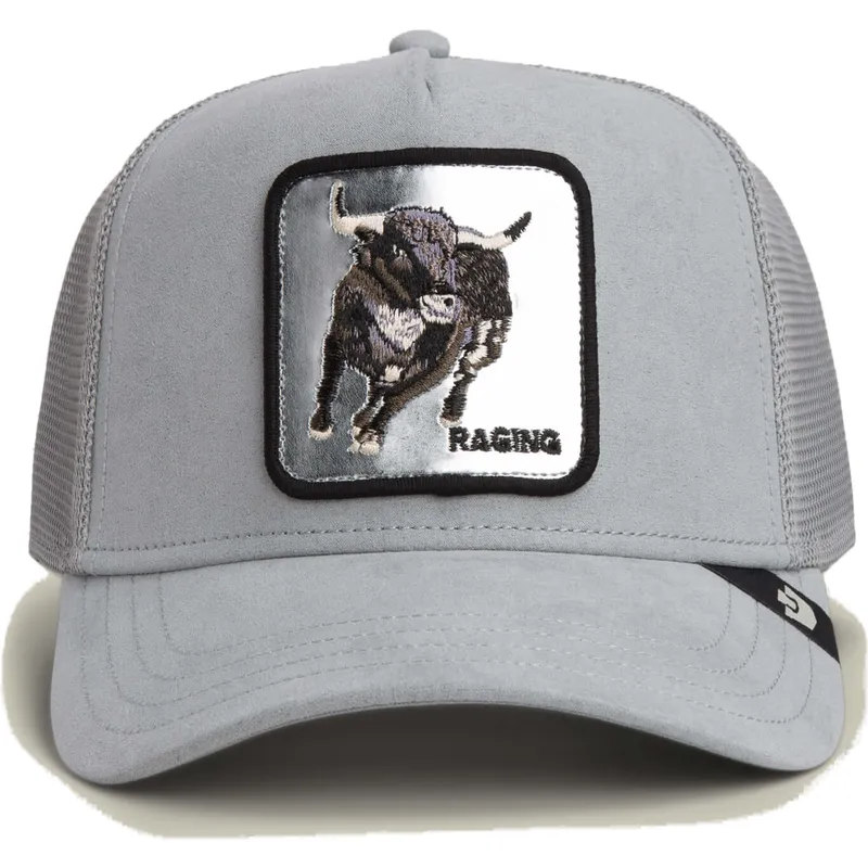 gorra-trucker-gris-toro-raging-silver-bull-metallic-the-farm-de-goorin-bros
