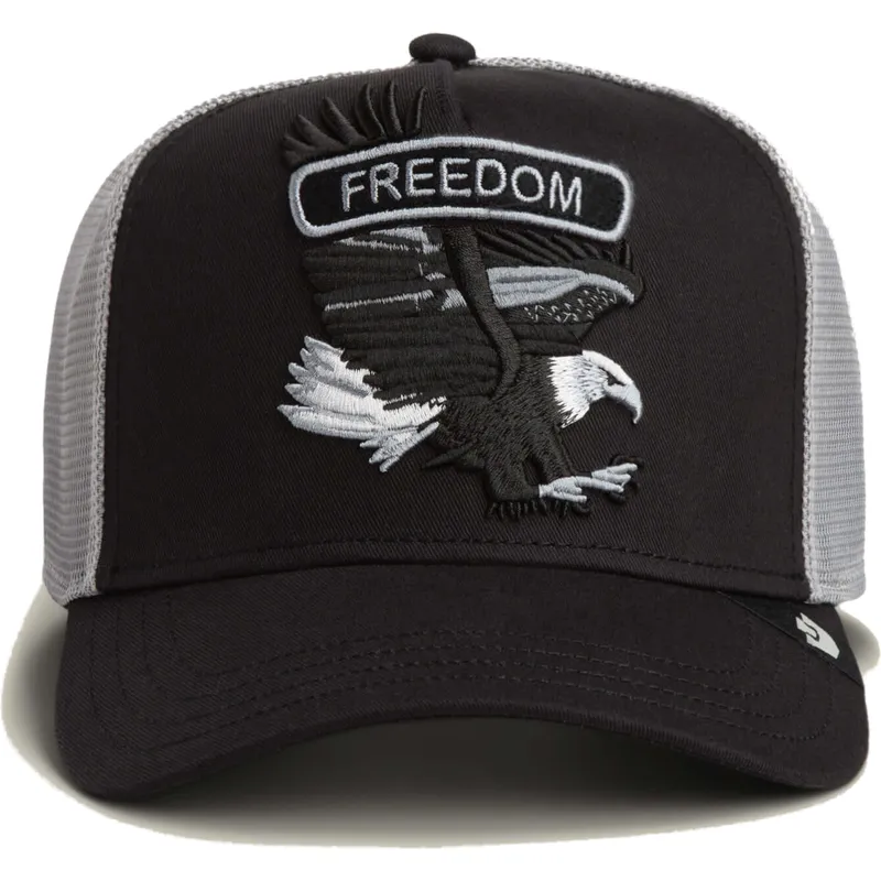 schwarze-trucker-kappe-adler-classic-rocker-freedom-the-farm-von-goorin-bros