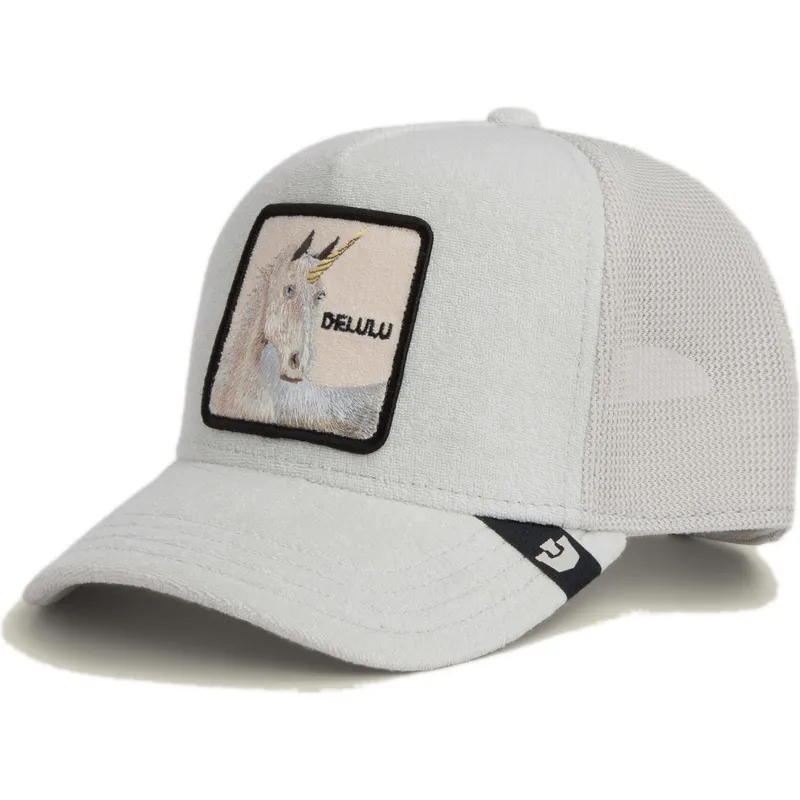 casquette-trucker-grise-licorne-delulu-terry-cloth-the-farm-goorin-bros