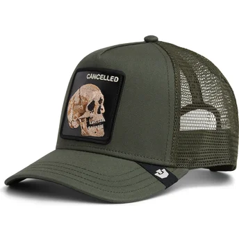 Trucker-Cap grün Totenkopf The Cancelled Skull The Farm...
