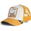 casquette-trucker-marron-pour-enfant-chat-curious-cat-mini-the-farm-goorin-bros