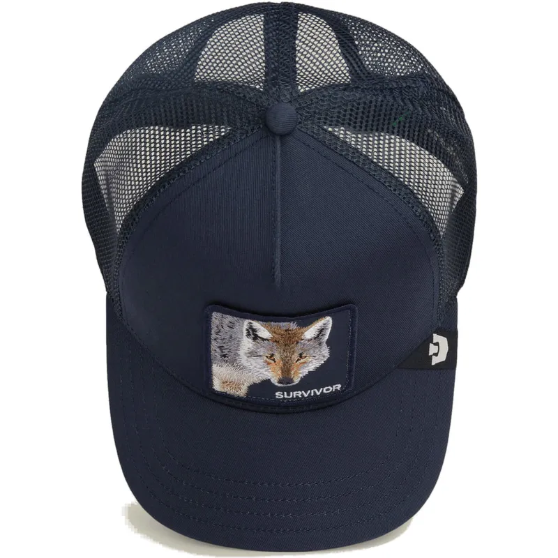 casquette-trucker-bleue-marine-loup-survivor-the-farm-goorin-bros