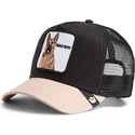trucker-cap-schwarz-und-beige-deutscher-schaferhund-the-bad-boy-the-farm-von-goorin-bros