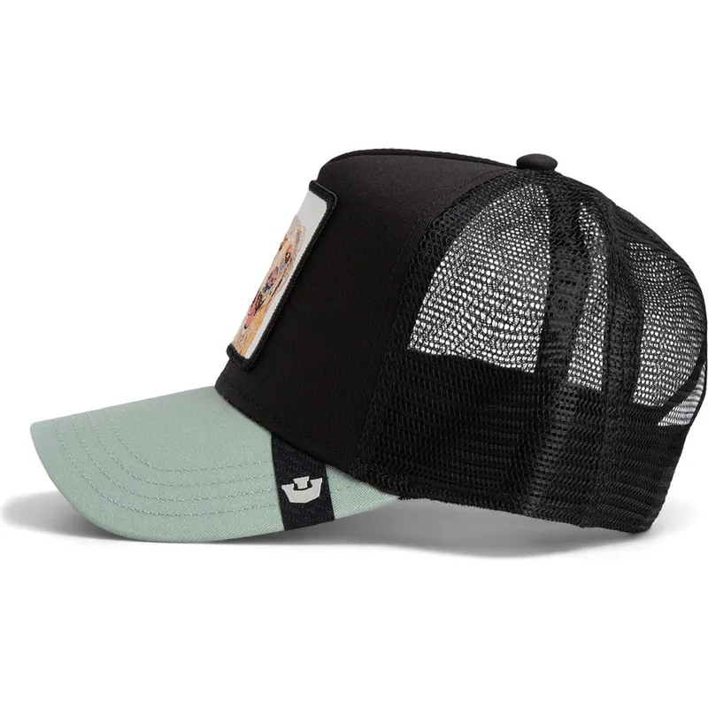 truckerkeps-svart-och-gron-hund-labrador-retriever-the-loyal-dog-the-farm-fran-goorin-bros