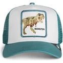 grune-trucker-kappe-fur-jungen-t-rex-dinosaurier-sea-monster-the-farm-von-goorin-bros