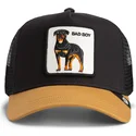 czapka-trucker-czarna-i-brazowa-pies-rottweiler-bad-boy-the-farm-od-goorin-bros