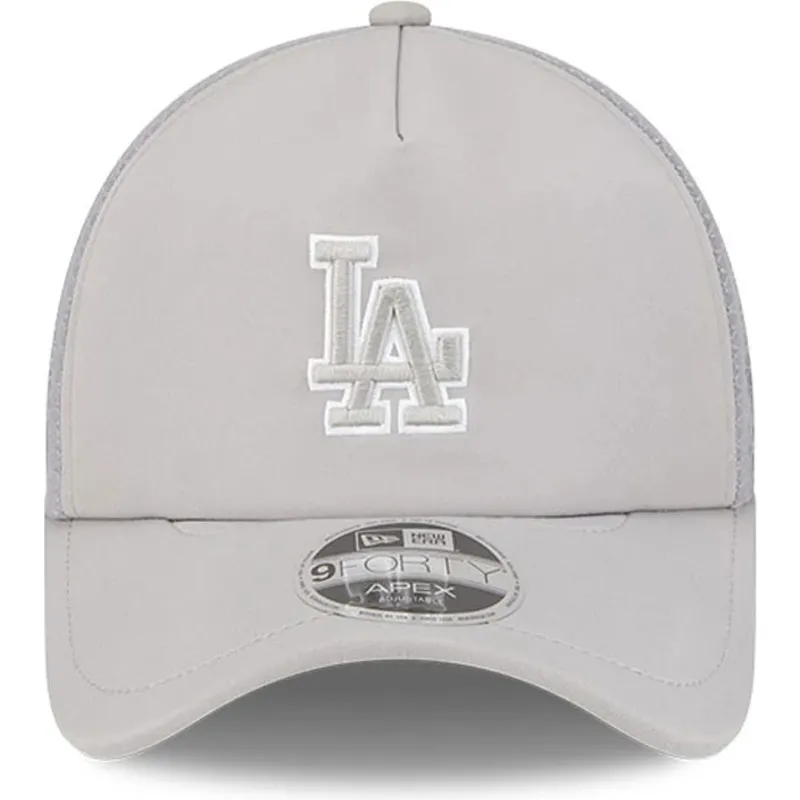 casquette-trucker-grise-9forty-apex-batting-practice-los-angeles-dodgers-mlb-new-era