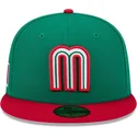 casquette-plate-verte-ajustee-59fifty-mexico-2026-world-baseball-classic-new-era