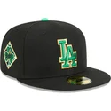 casquette-plate-noire-ajustee-59fifty-saint-patrick-s-day-los-angeles-dodgers-mlb-new-era