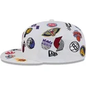 casquette-plate-blanche-ajustee-59fifty-all-over-nba-new-era