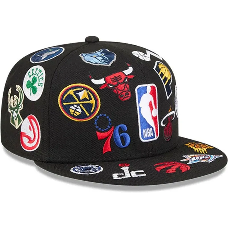 czarna-dopasowana-czapka-z-daszkiem-59fifty-all-over-nba-new-era