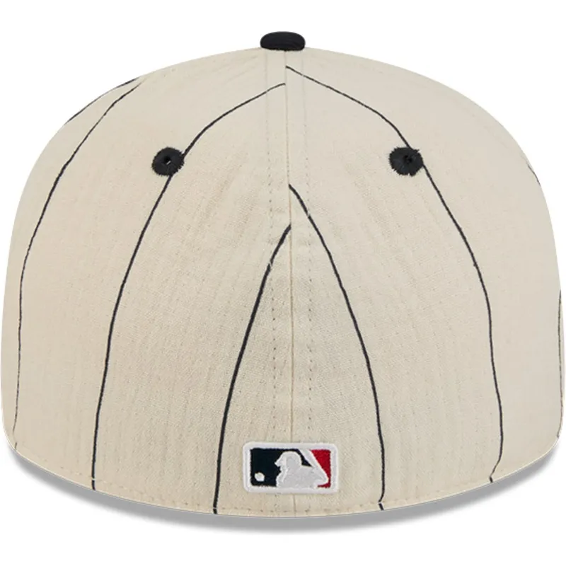 bojd-beige-justerad-keps-59fifty-retro-crown-linen-fran-atlanta-braves-mlb-av-new-era