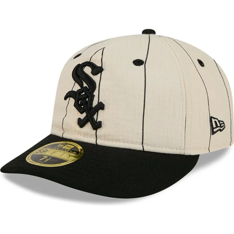 beige-platt-keps-justerad-59fifty-retro-crown-linen-fran-chicago-white-sox-mlb-av-new-era