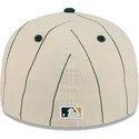 casquette-courbee-beige-ajustee-59fifty-retro-crown-linen-oakland-athletics-mlb-new-era