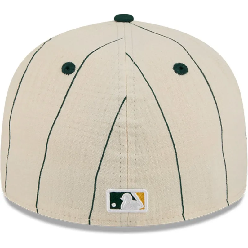 bojd-beige-justerad-keps-59fifty-retro-crown-linen-fran-oakland-athletics-mlb-av-new-era