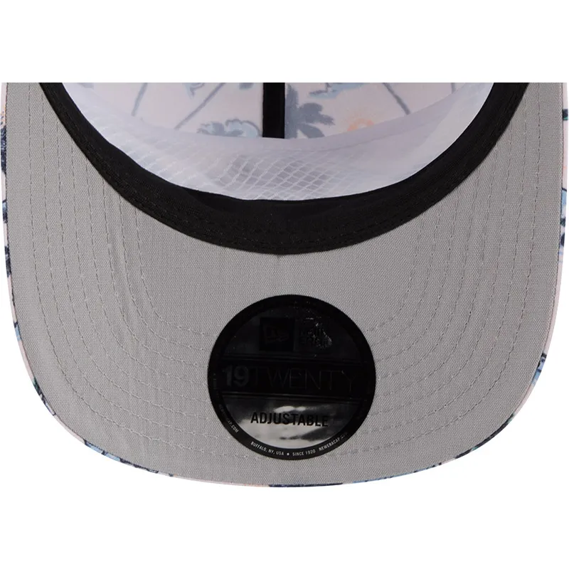 mehrfarbige-gebogene-snapback-kappe-19twenty-printed-tropical-der-new-york-yankees-mlb-von-new-era