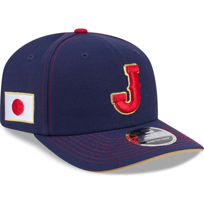 casquette-courbee-bleue-marine-snapback-9seventy-stretch-snap-japan-2026-world-baseball-classic-new-era