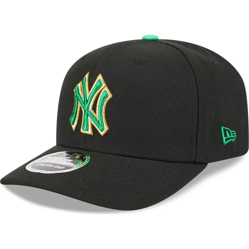 casquette-courbee-noire-snapback-9seventy-stretch-snap-saint-patrick-s-day-new-york-yankees-mlb-new-era