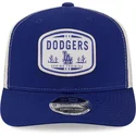trucker-cap-blau-9seventy-stretch-snap-patch-der-los-angeles-dodgers-mlb-von-new-era