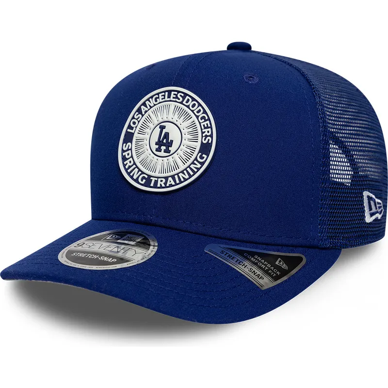 czapka-trucker-niebieska-9seventy-stretch-snap-circle-spring-training-los-angeles-dodgers-mlb-new-era