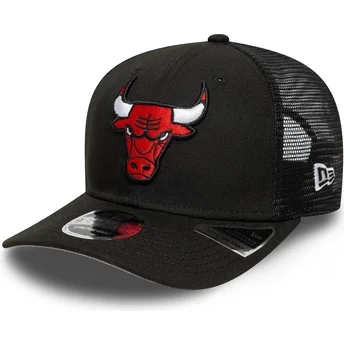 Svart trucker-keps 9SEVENTY Stretch Snap Eg från Chicago Bulls NBA av New Era