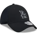 gorra-trucker-negra-ajustada-con-logo-negro-39thirty-evergreen-neo-de-los-angeles-dodgers-mlb-de-new-era