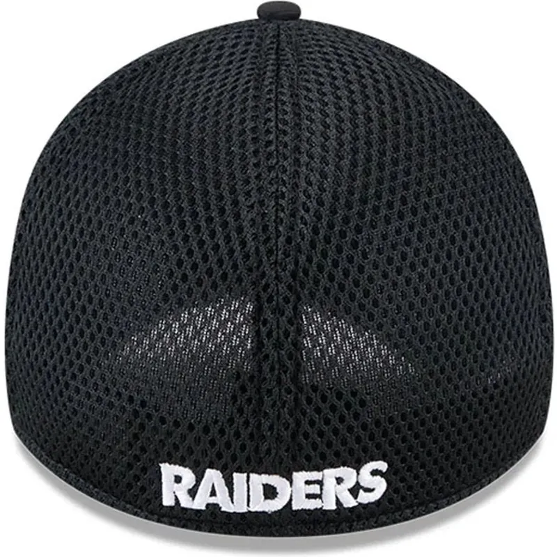 schwarze-enganliegende-39thirty-evergreen-neo-trucker-cap-der-las-vegas-raiders-nfl-von-new-era