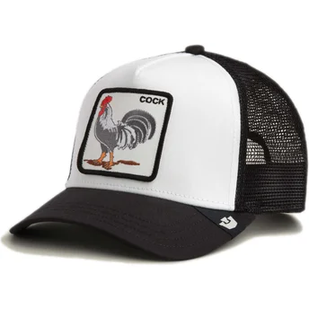 Trucker-Cap weiß und schwarz Hahn Cock Rooster The Farm von Goorin Bros.