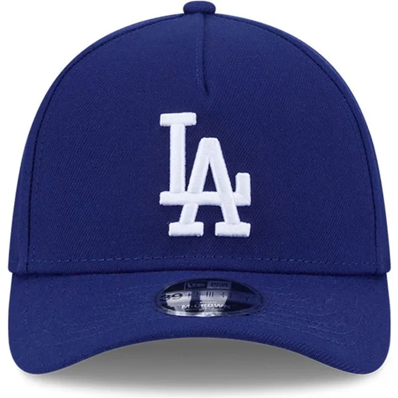 casquette-courbee-bleue-ajustee-39thirty-m-crown-a-frame-los-angeles-dodgers-mlb-new-era