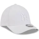 casquette-courbee-blanche-ajustee-avec-logo-blanc-39thirty-m-crown-a-frame-new-york-yankees-mlb-new-era