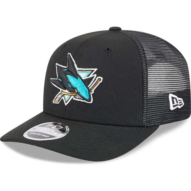 svart-trucker-keps-9seventy-stretch-snap-evergreen-san-jose-sharks-nhl-fran-new-era