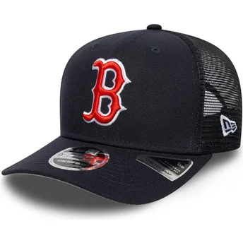 Marinblå trucker-keps 9SEVENTY Stretch Snap Evergreen från Boston Red Sox MLB av New Era