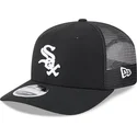 schwarze-trucker-kappe-9seventy-stretch-snap-evergreen-der-chicago-white-sox-mlb-von-new-era
