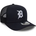 casquette-trucker-bleue-marine-9seventy-stretch-snap-evergreen-detroit-tigers-mlb-new-era